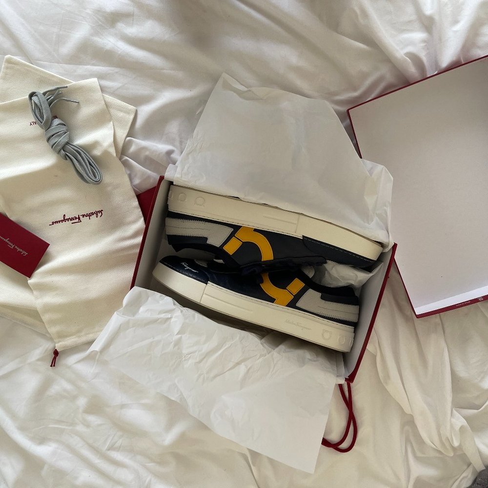 Mens Notion I Salvatore Ferragamo Leather Sneakers
